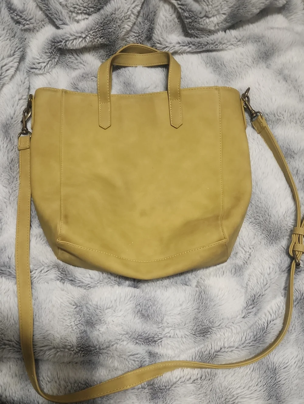 Stylish Yellow Women's Tote Crossbody Bag